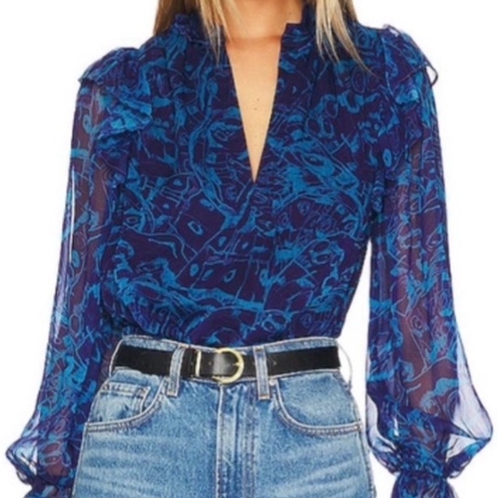 Amanda Uprichard Jameson Empress pint blouse
